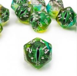 D20 ŒIL DE DRAGON VERT (UNITÉ)